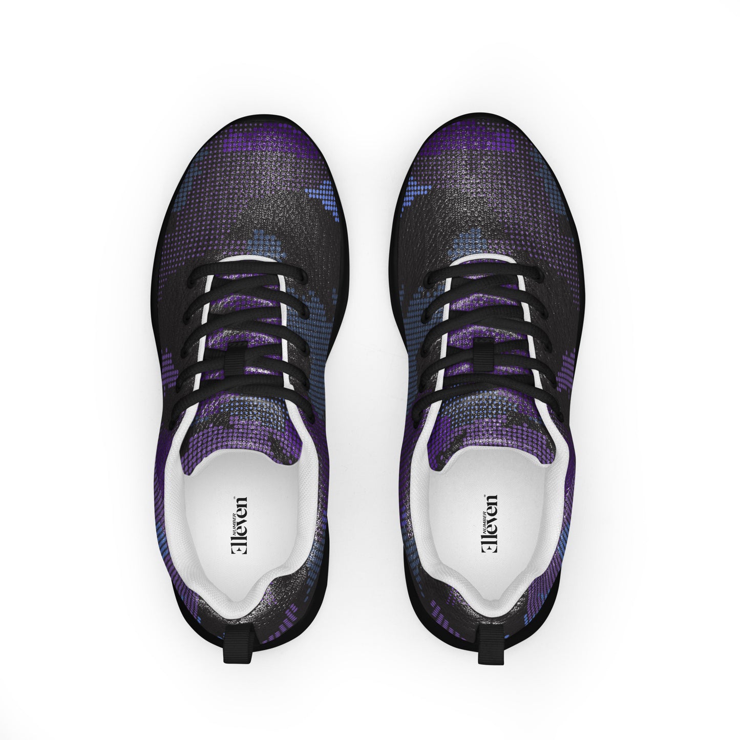 dark men's sneakers blue purple camouflage casual sport design