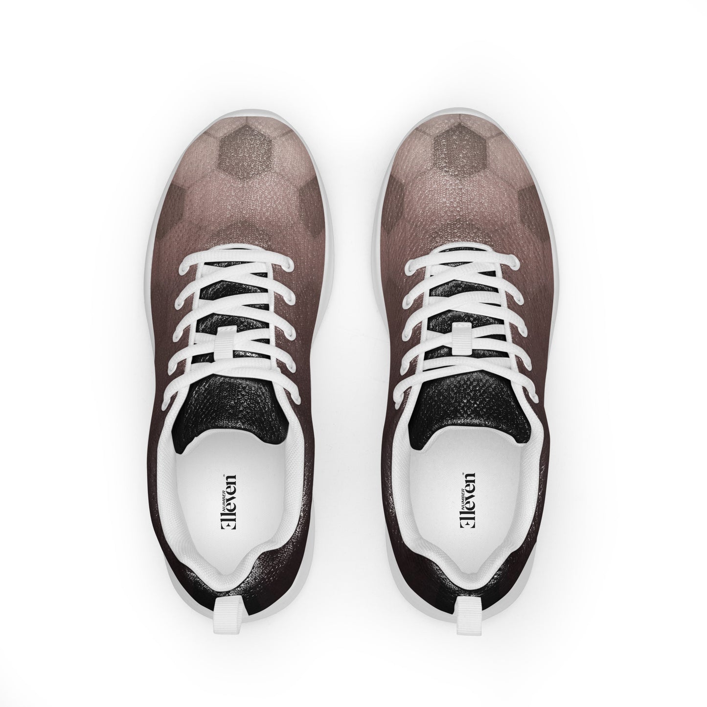 men's sport shoes football-inspired texture taupe bronze white sole