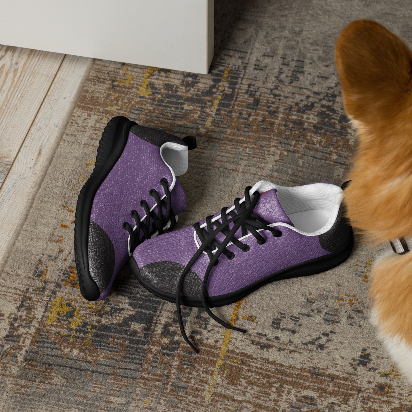 violet athletic shoes for women sporty streetwear design