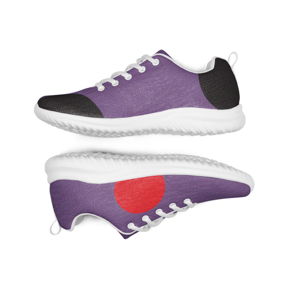 Purple Night Spark Women's Athletic Shoes with Black Metallic Toe