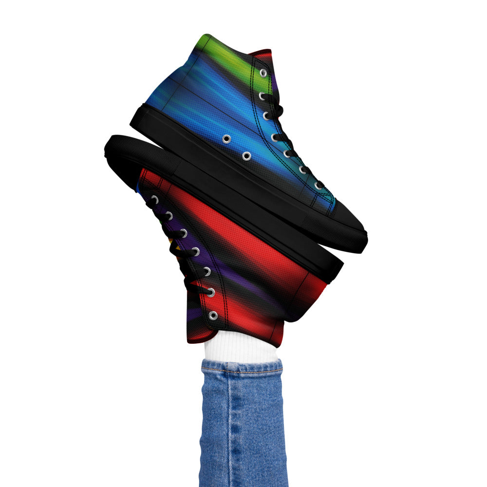 Prism Pulse Women’s High-Top Canvas Sneakers