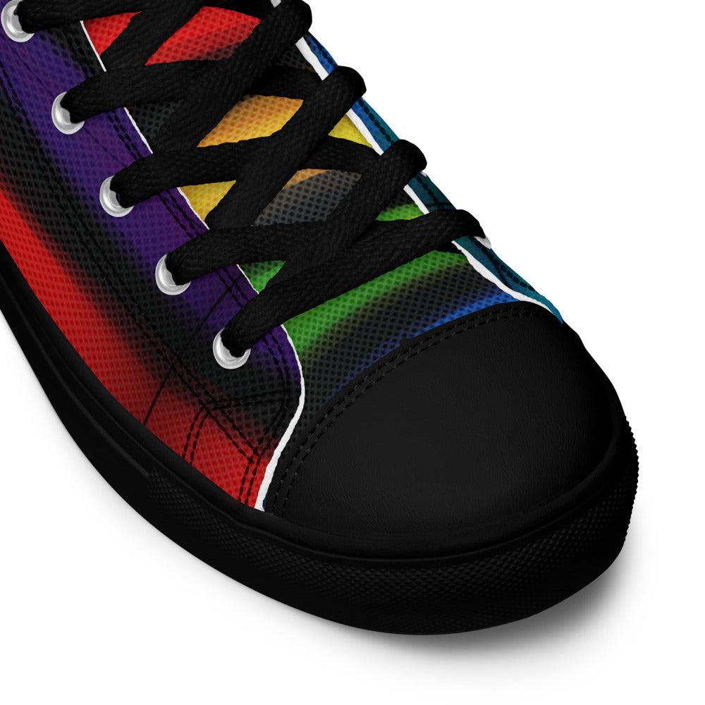 Prism Pulse Women’s High-Top Canvas Sneakers