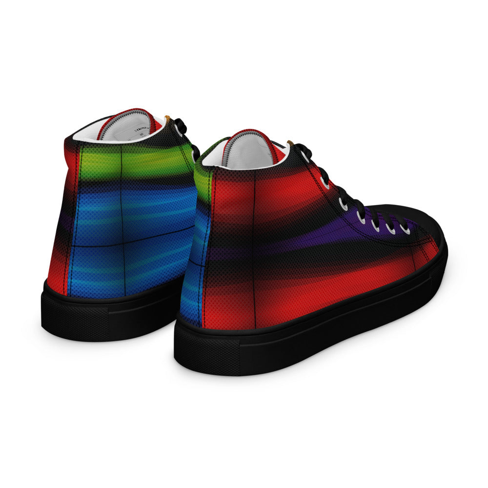 Prism Pulse Women’s High-Top Canvas Sneakers