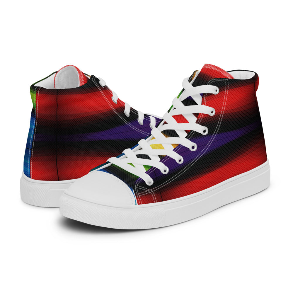 Prism Pulse Women’s High-Top Canvas Sneakers