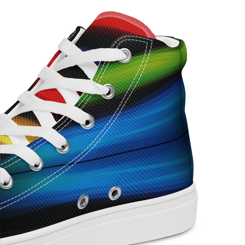 Prism Pulse Women’s High-Top Canvas Sneakers