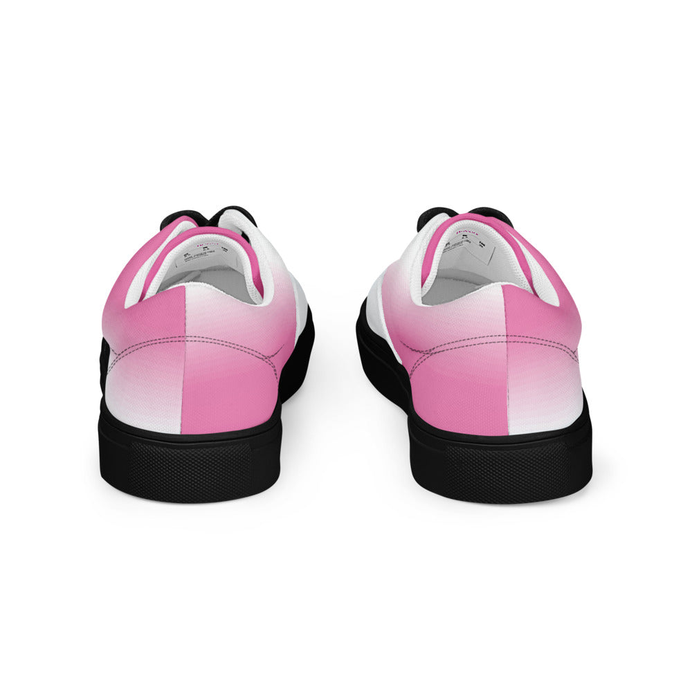 Unique Pink Drift Women’s Lace-Up Canvas Sneakers