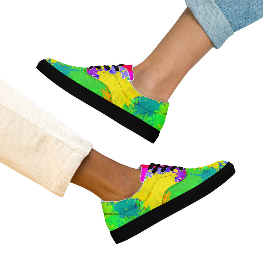 I am the artist Women's Lace-Up Canvas Shoes