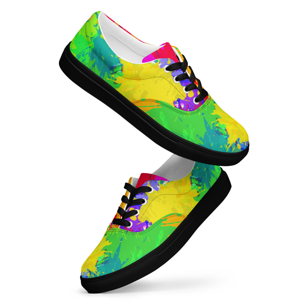 I am the artist Women's Lace-Up Canvas Shoes
