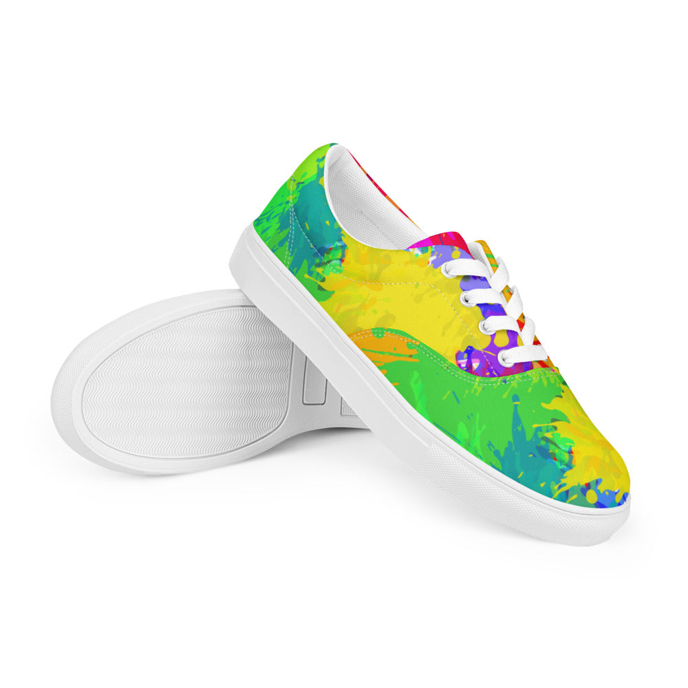 I am the artist Women's Lace-Up Canvas Shoes